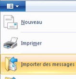 Importer mail Windows live mail