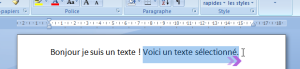 comment imprimer une partie d'un texte sur internet