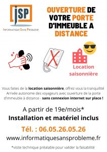 Ouverture d'immeuble a distance